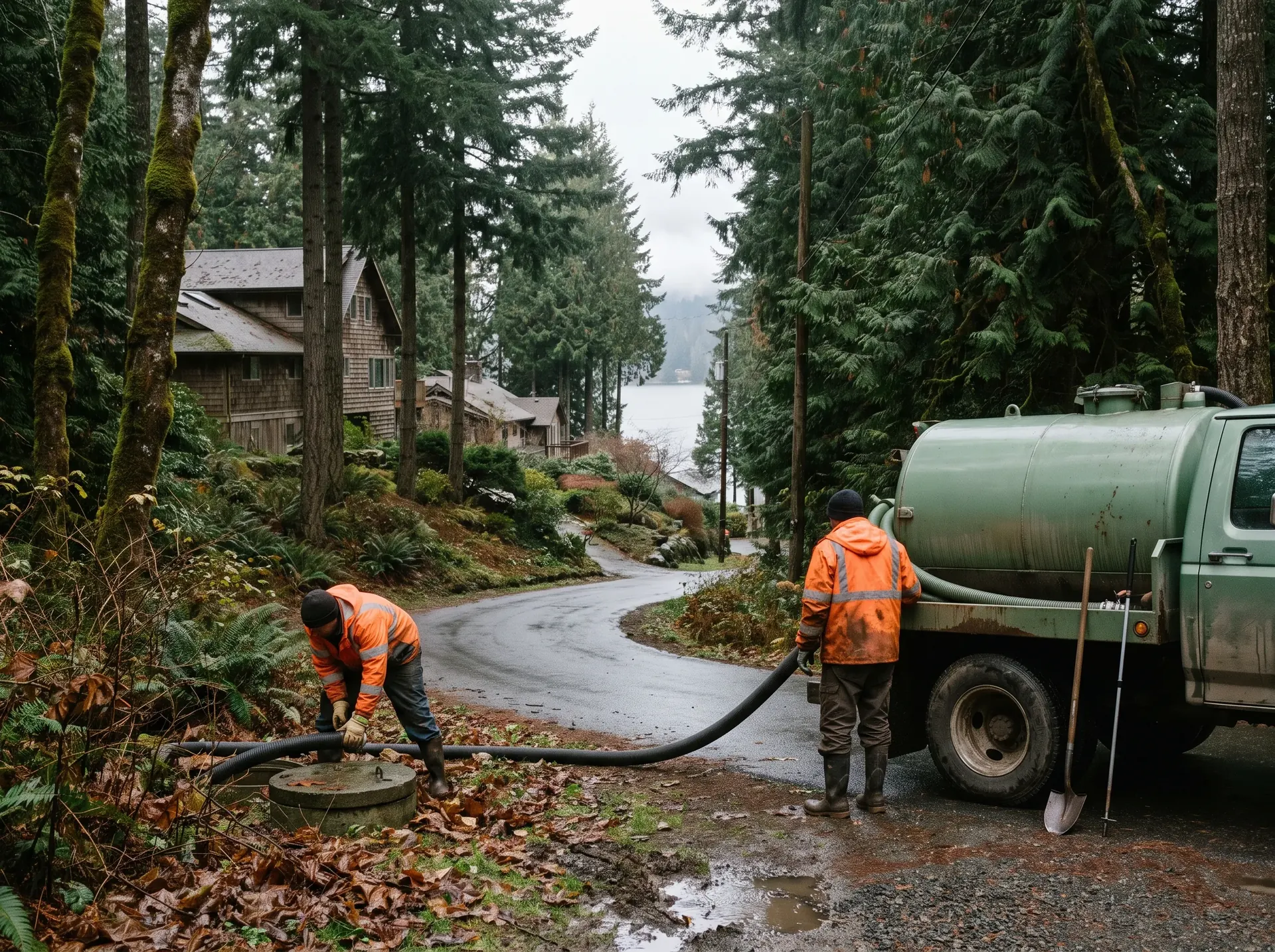 Wooded Sudden Valley homes in the Lake Whatcom watershed